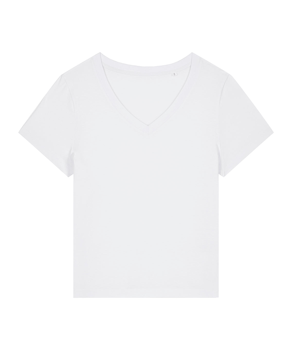 T-Shirts - Dam Stella Isla V-ringad T-shirt i Ekologisk Bomull White