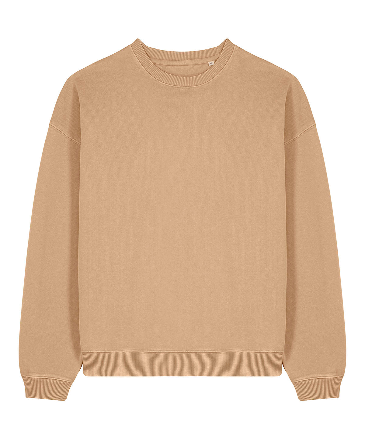 Sweatshirts - Premium Oversized Sweatshirt i Ekologisk Bomull Garment Dyed Latte