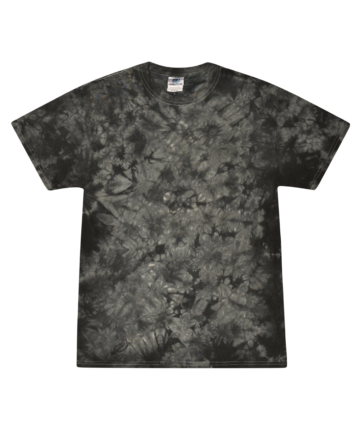 T-Shirts - Unik Tie-Dye T-shirt för Stil och Komfort Crystal Black