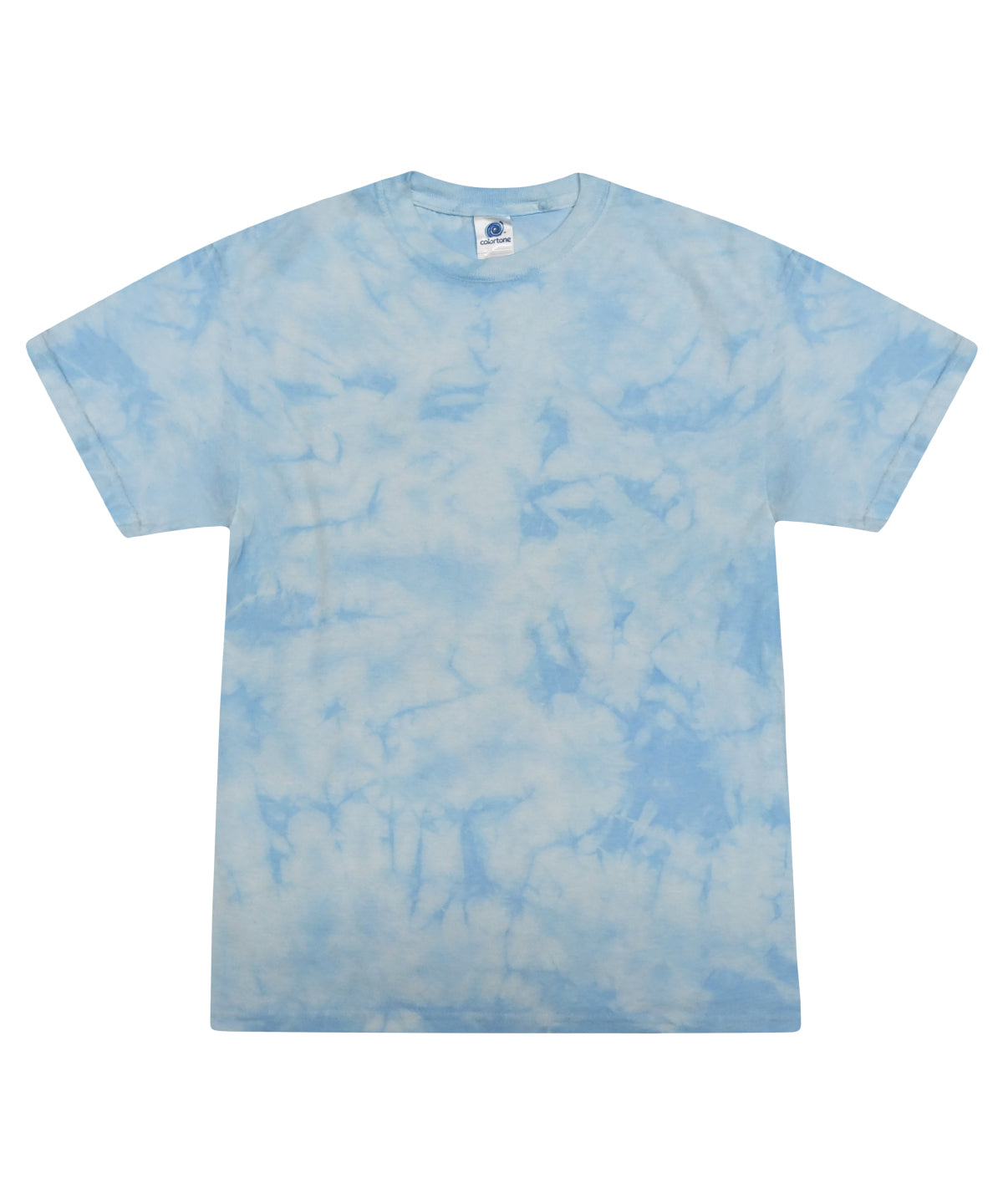 T-Shirts - Unik Tie-Dye T-shirt för Stil och Komfort Crystal Carolina Blue