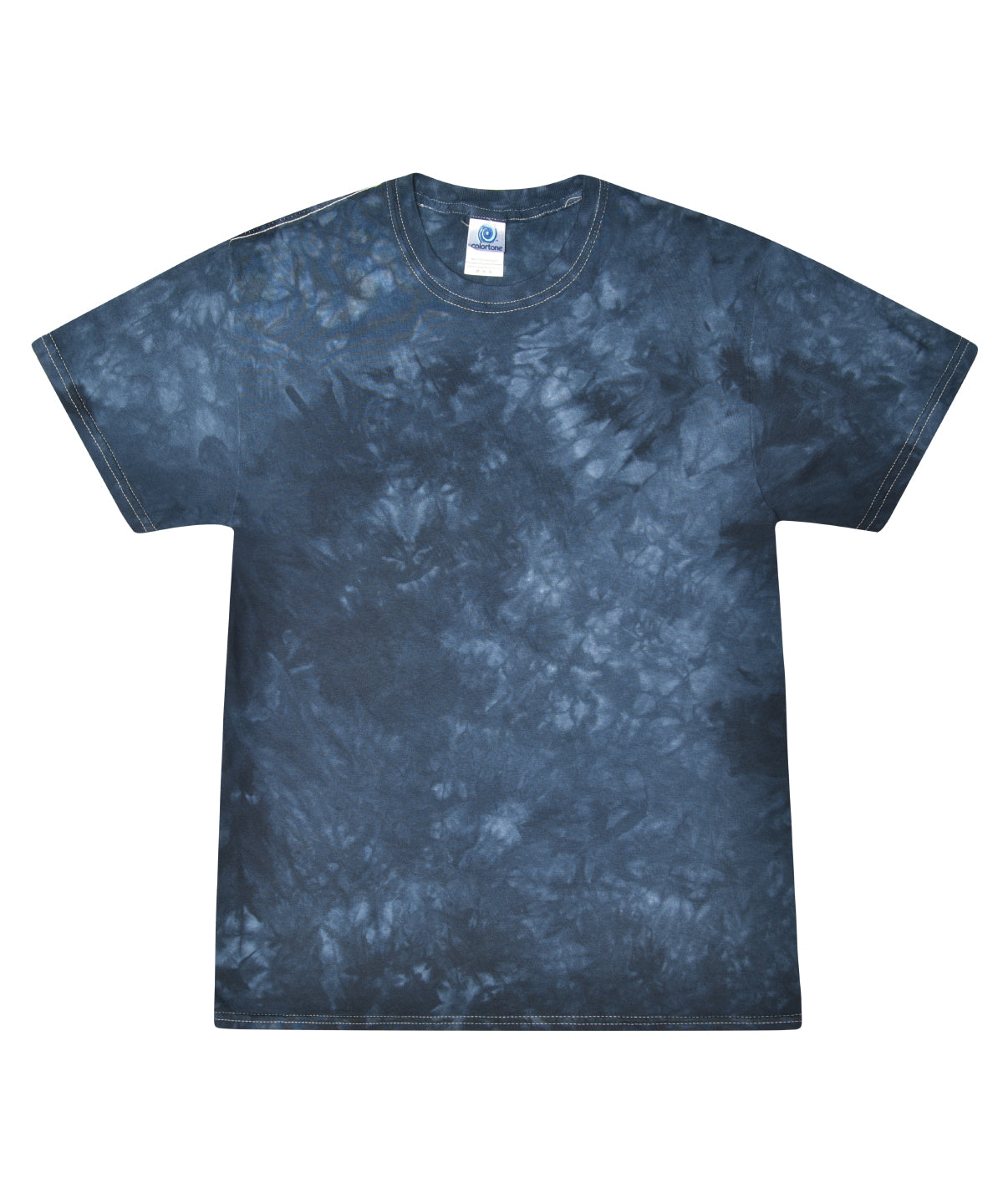 T-Shirts - Unik Tie-Dye T-shirt för Stil och Komfort Crystal Navy