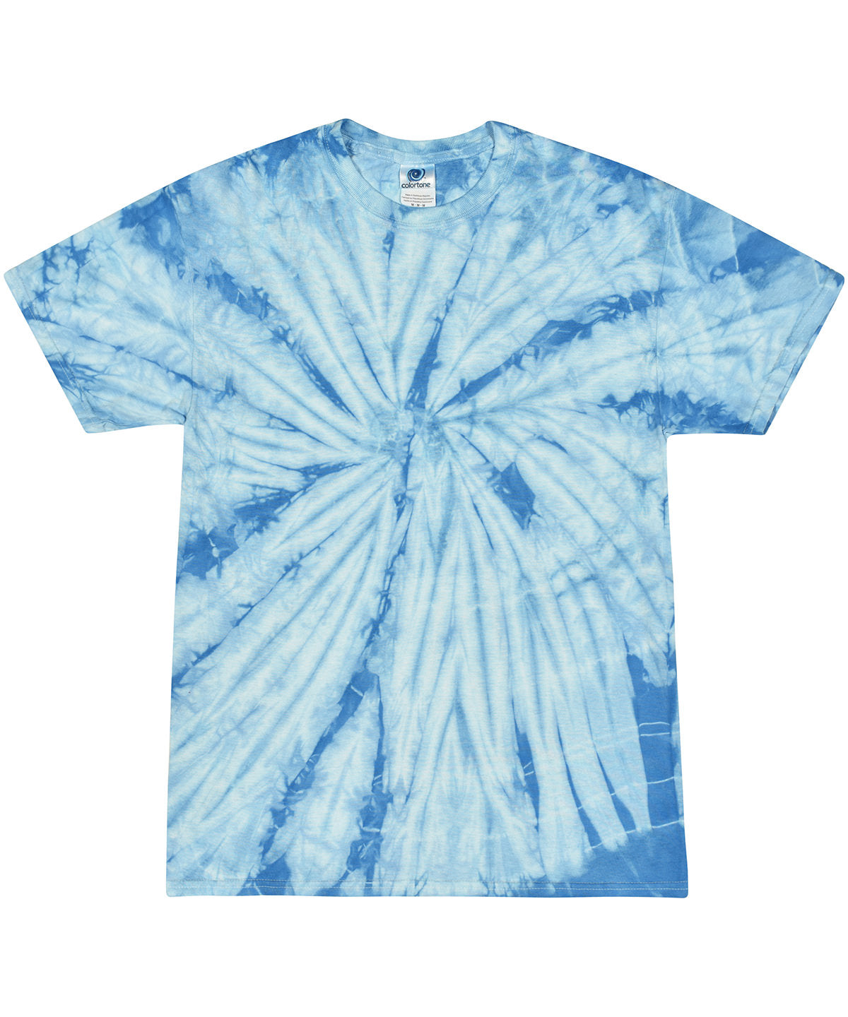 T-Shirts - Unik Tie-Dye T-shirt för Stil och Komfort Spider Baby Blue S