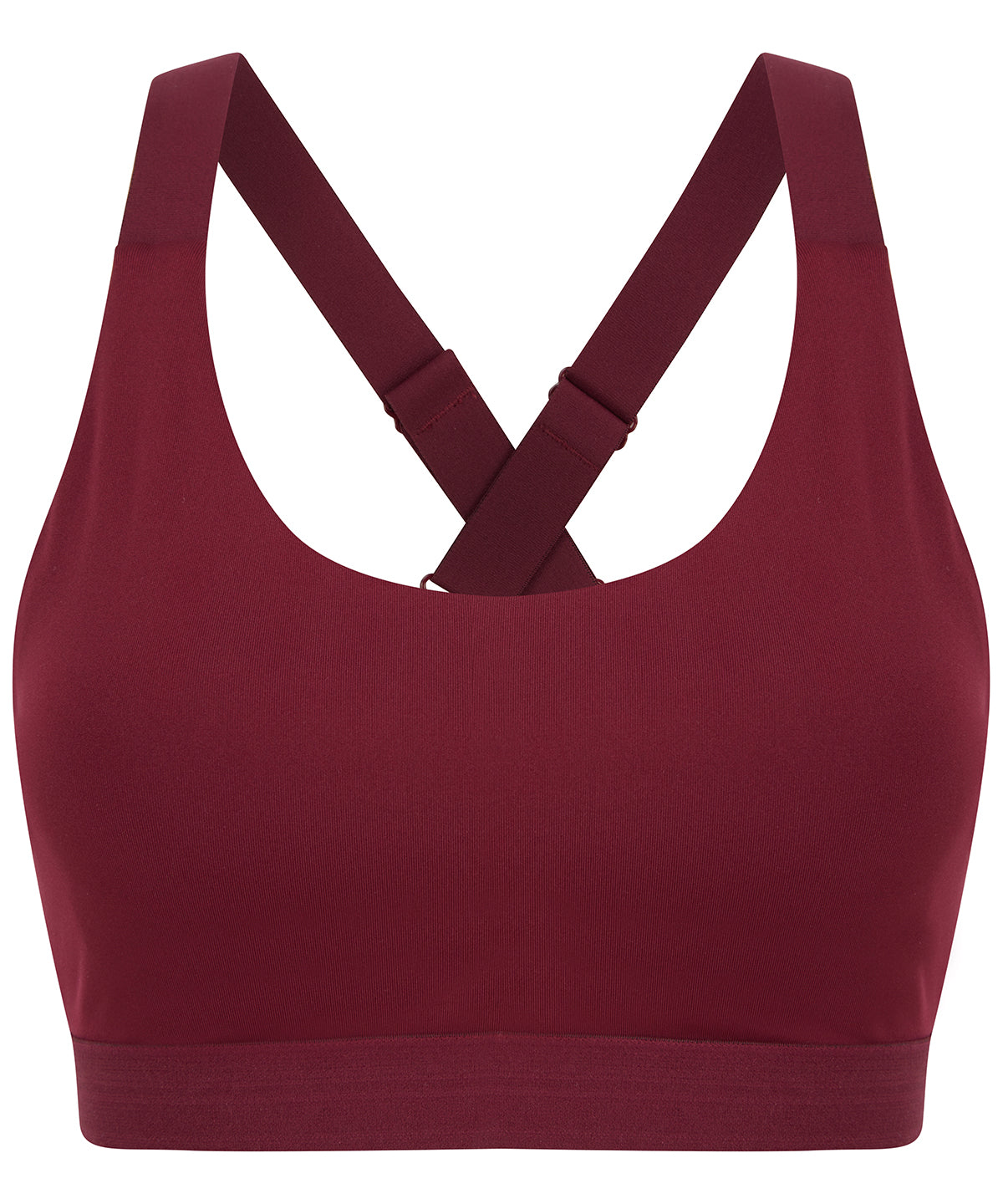 Bras - Medelstödjande Sport-BH för Damer Deep Burgundy