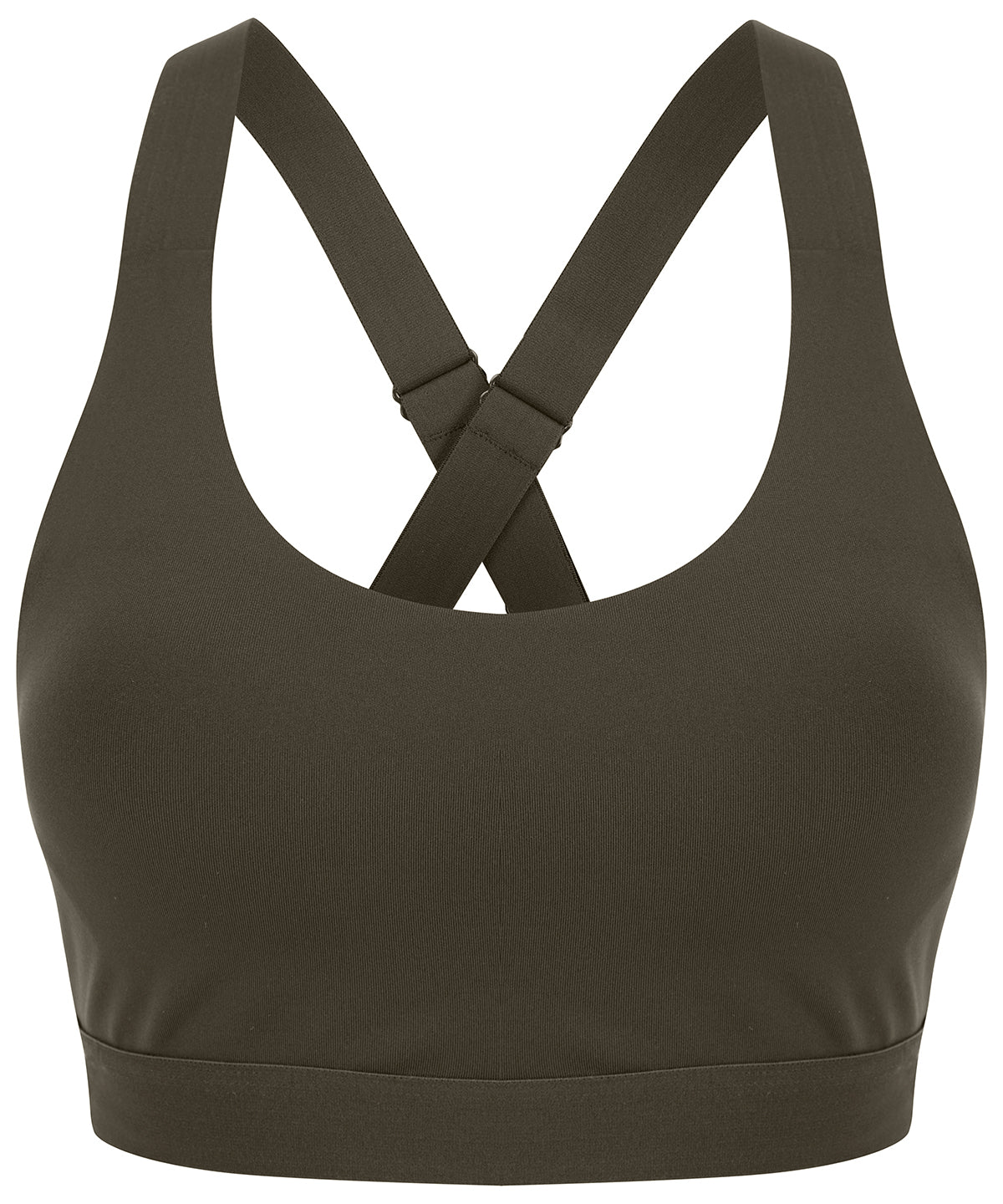 Bras - Medelstödjande Sport-BH för Damer Olive Green