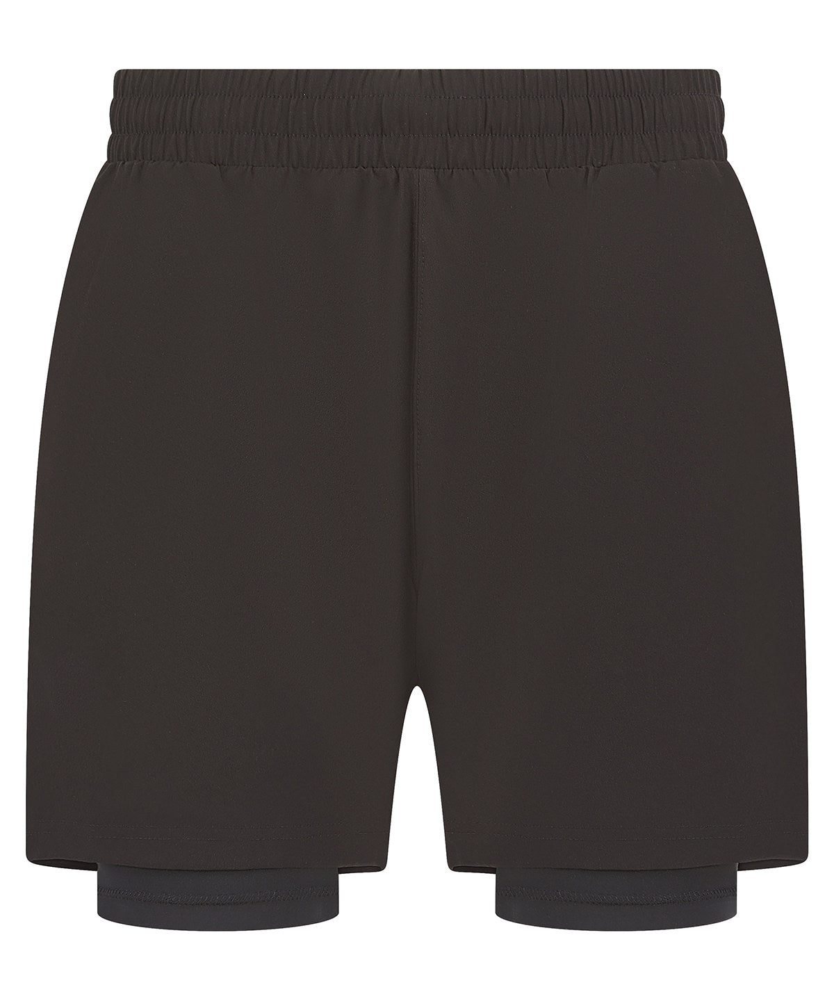 Shorts - Dubbel-lager sportshorts för herrar Black Black