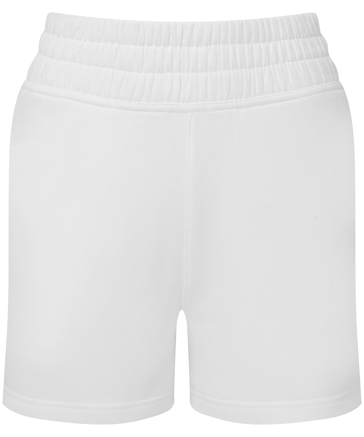 Shorts - Bekväma joggershorts för damer med hög midja White