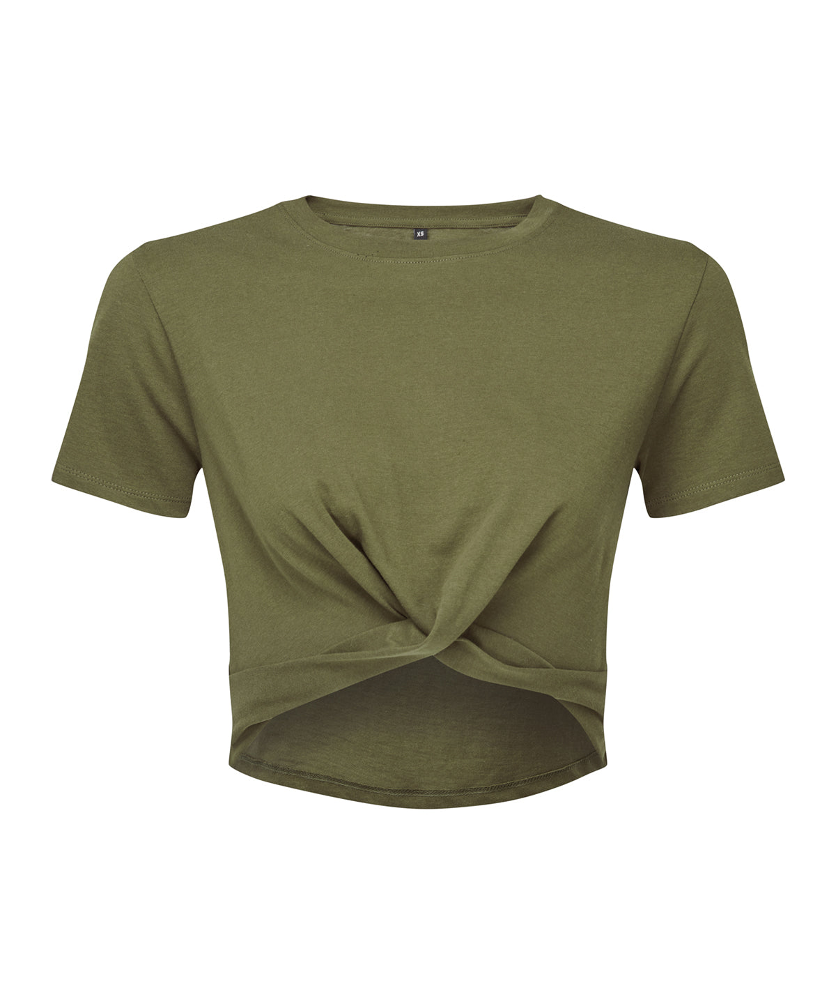 T-Shirts - Dam TriDri Twist Crop Top Olive