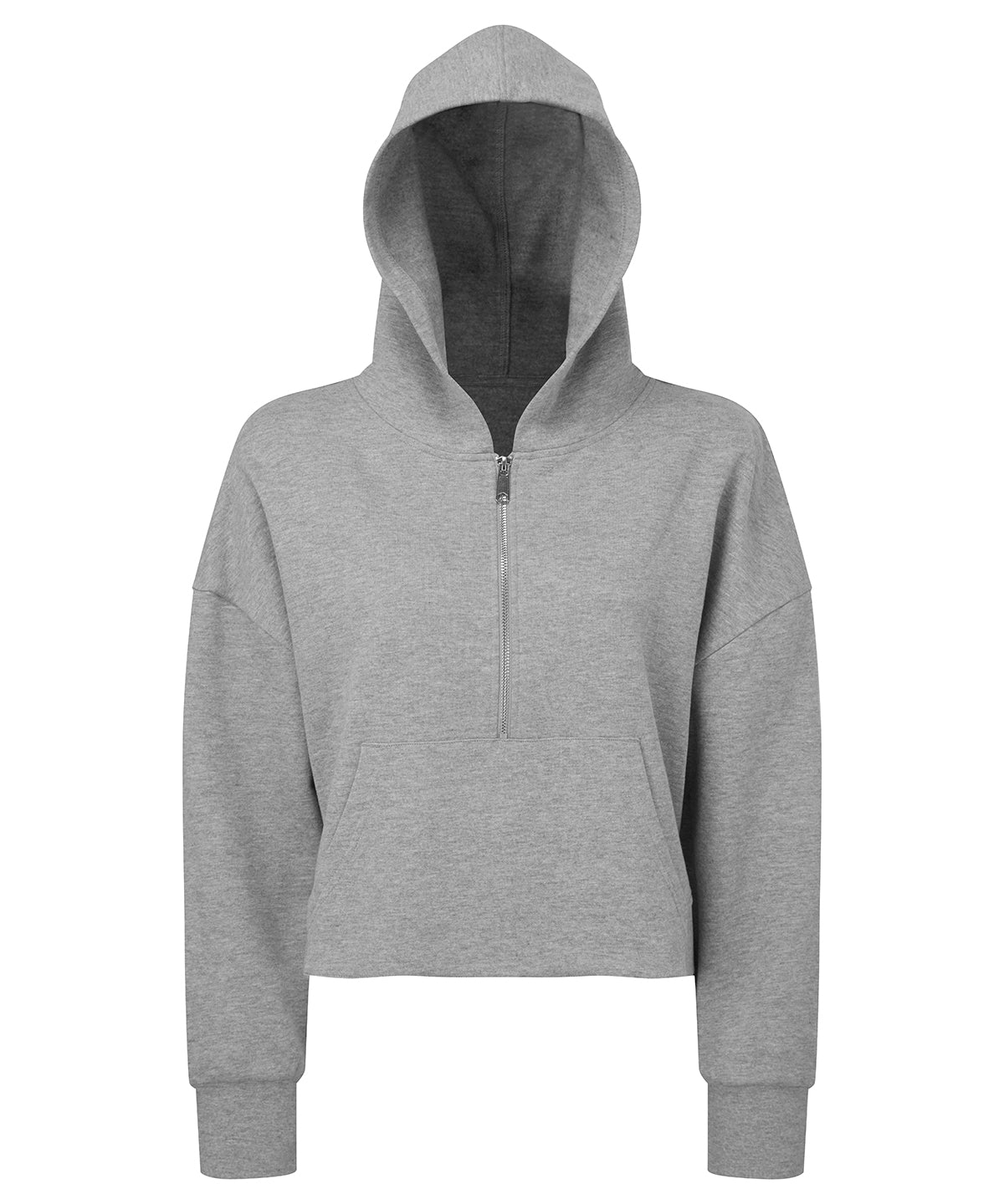 Hoodies - Dam TriDri 1/2 Zip Hoodie Heather Grey