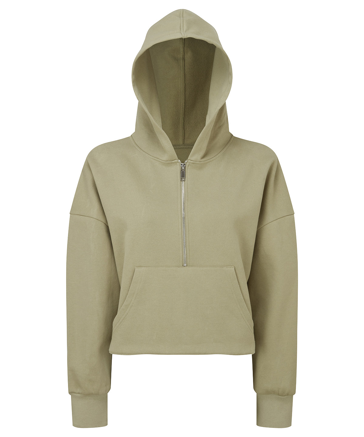 Hoodies - Dam TriDri 1/2 Zip Hoodie Sage Green