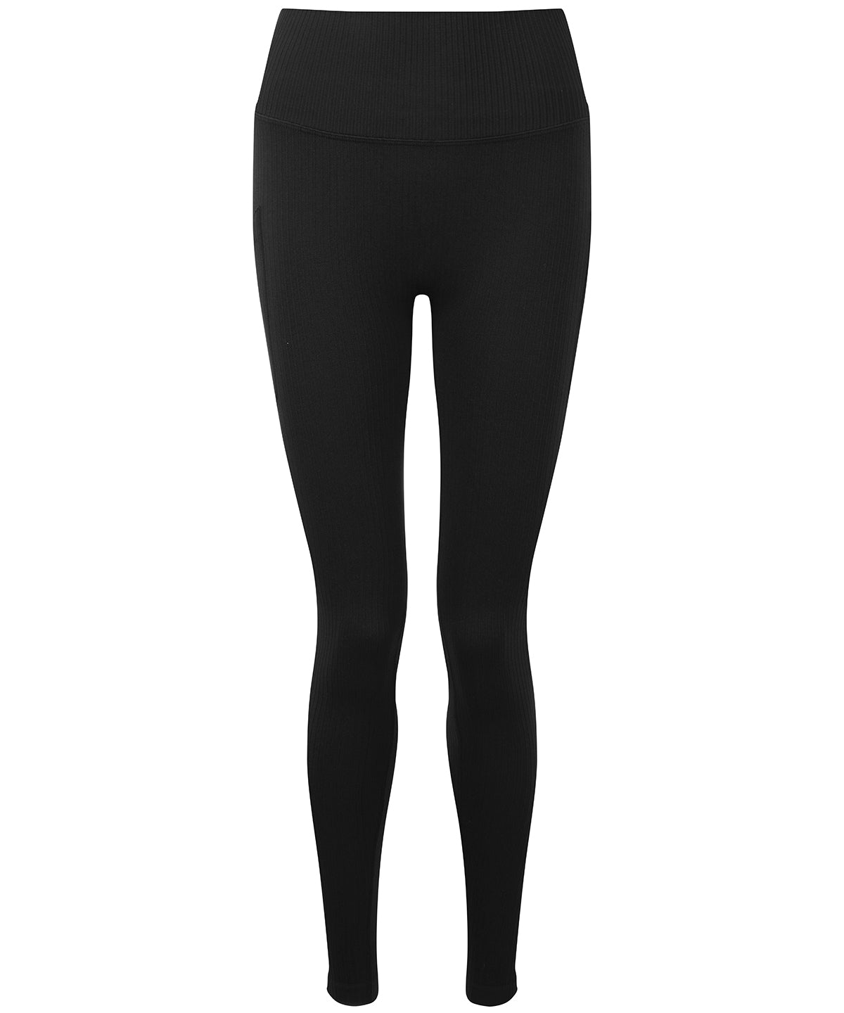 Leggings - Ribbade Sömlösa 3D-fit Multisportleggings för Damer Black