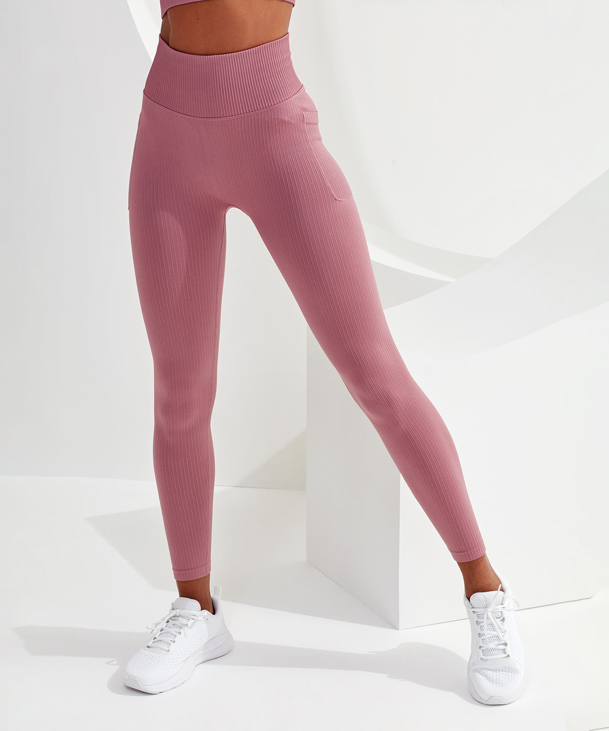 Leggings - Ribbade Sömlösa 3D-fit Multisportleggings för Damer