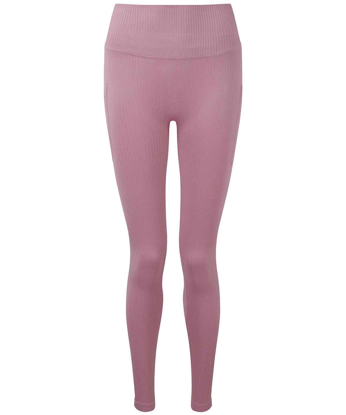 Leggings - Ribbade Sömlösa 3D-fit Multisportleggings för Damer Mauve