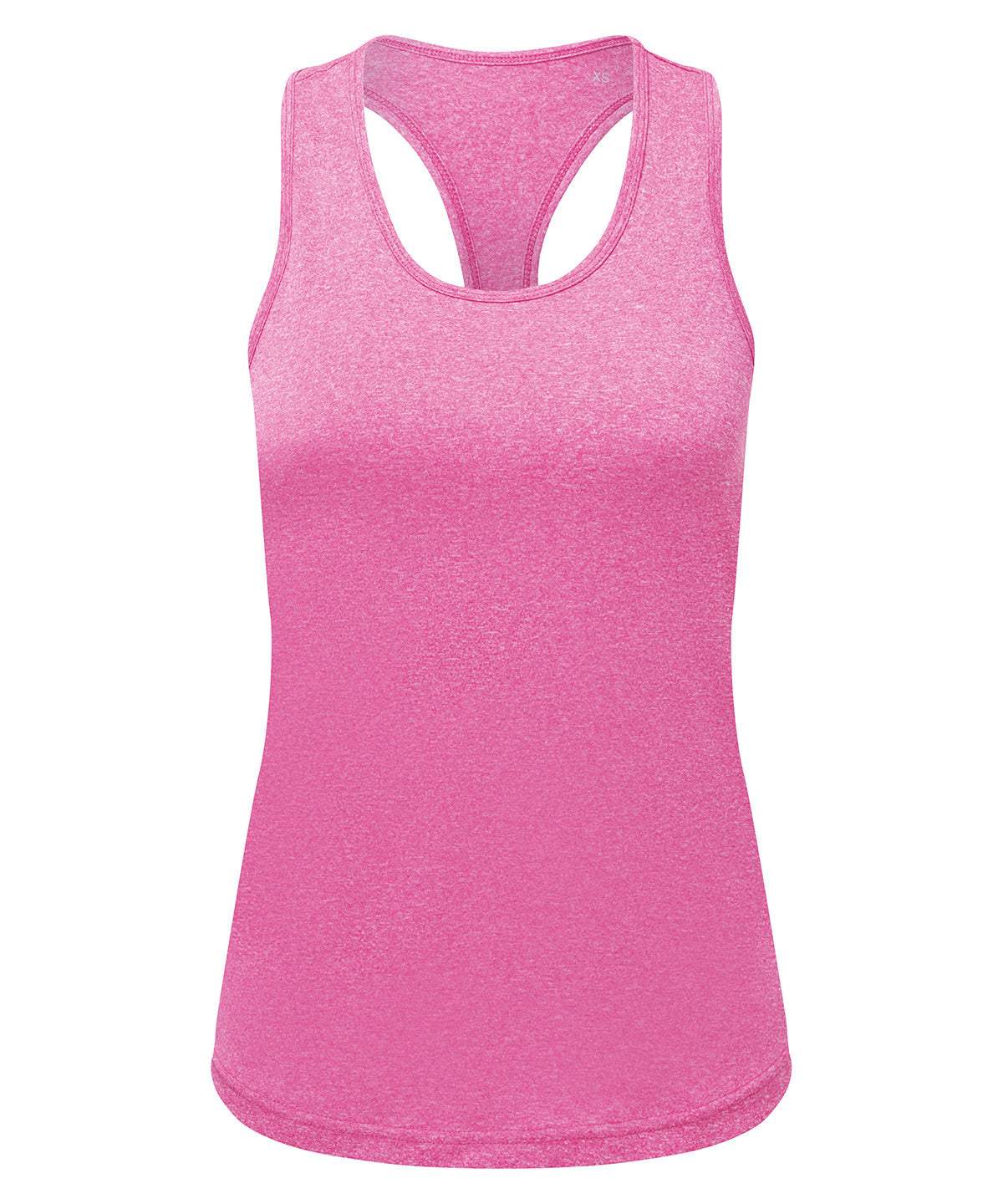 Vests - Damers TriDri Återvunnen Prestanda Slim Racerback Linne Pink Melange