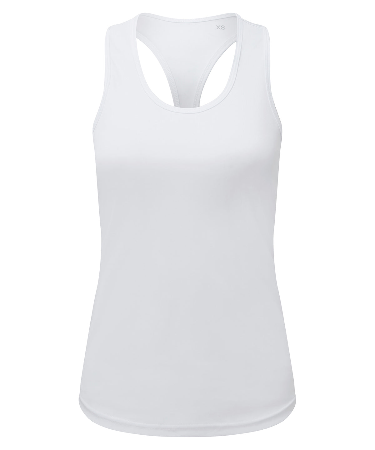 Vests - Damers TriDri Återvunnen Prestanda Slim Racerback Linne White