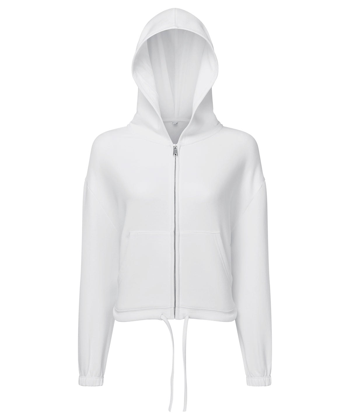 Hoodies - Återvunnen Dragsko Full-Zipp Hoodie för Damer White