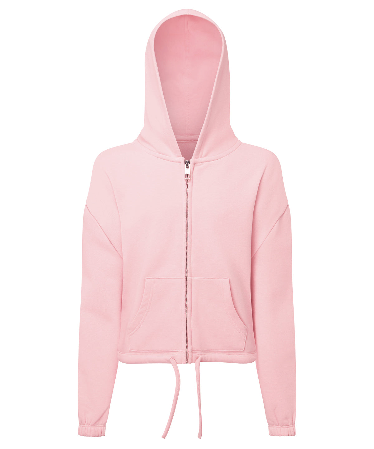 Hoodies - Barn Återvunnen Cropped Oversize Full Zip Hoodie Light Pink