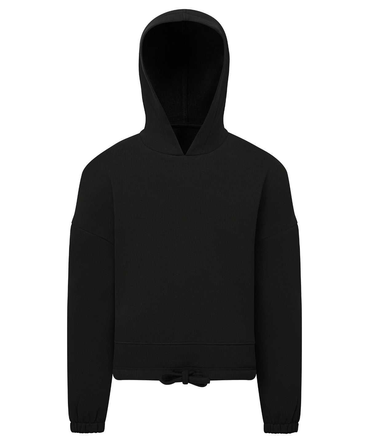 Hoodies - Barnens TriDri Återvunna Cropped Oversize Hoodie Black