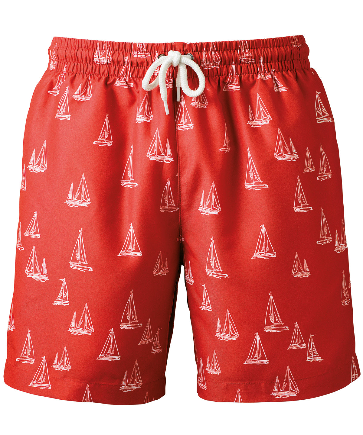 Shorts - Gör ett intryck med Wombat badshorts Washed Coral Nautical Design