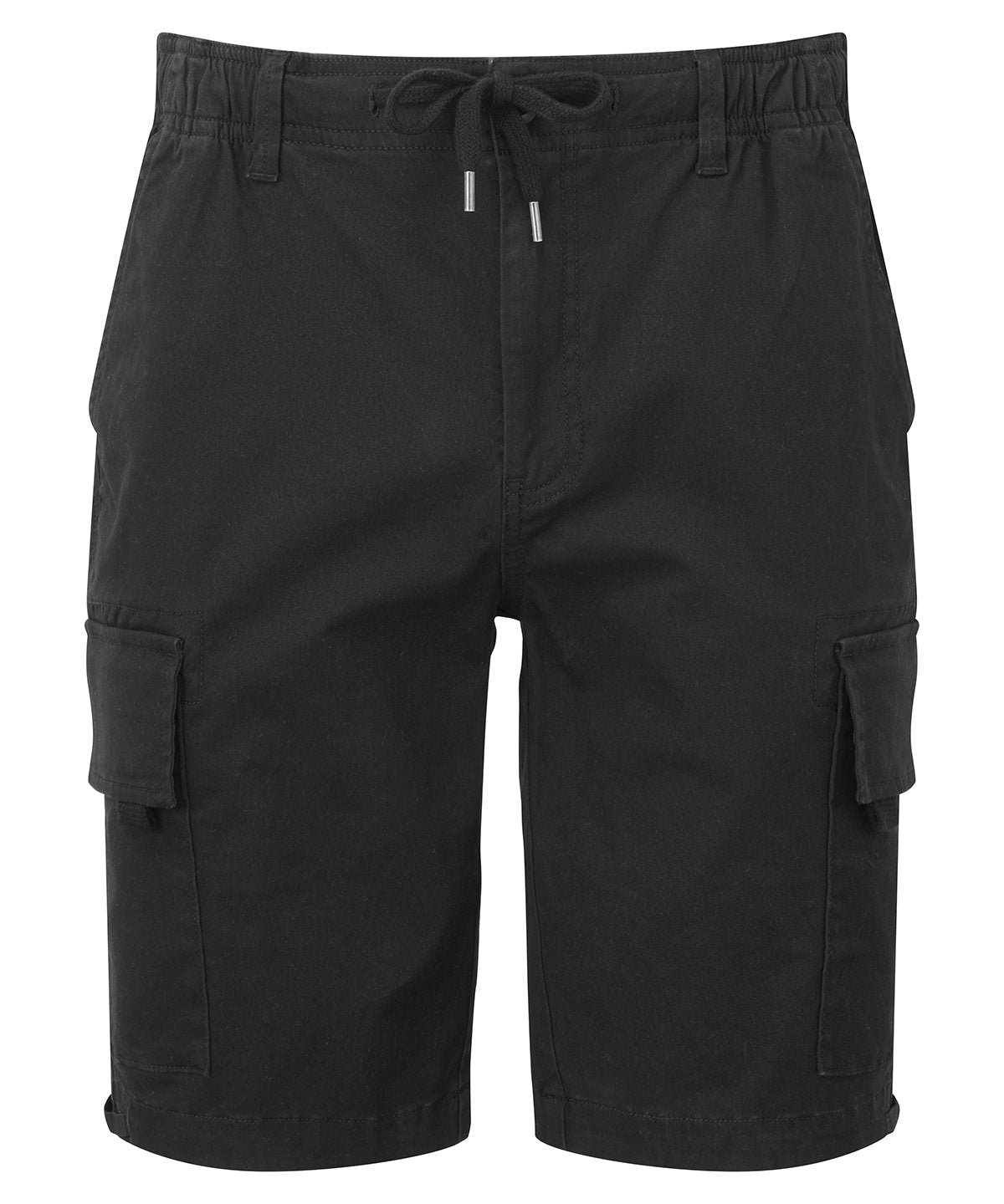 Shorts - Herrshorts med Snörning och Fickor Black