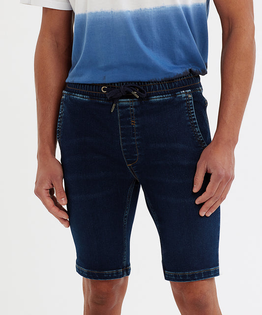 Shorts - Herrshorts i Denim med Dragsko