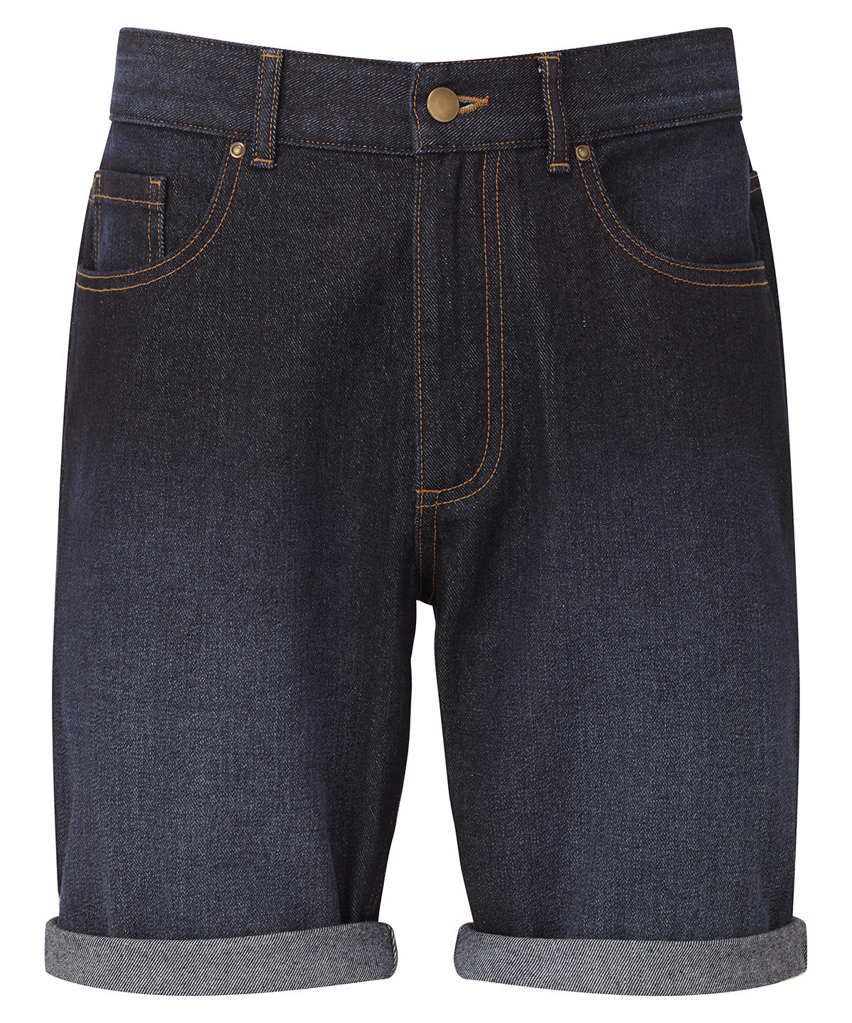 Shorts - Bekväma Herrjeansshorts med Autentisk Finish Indigo Denim