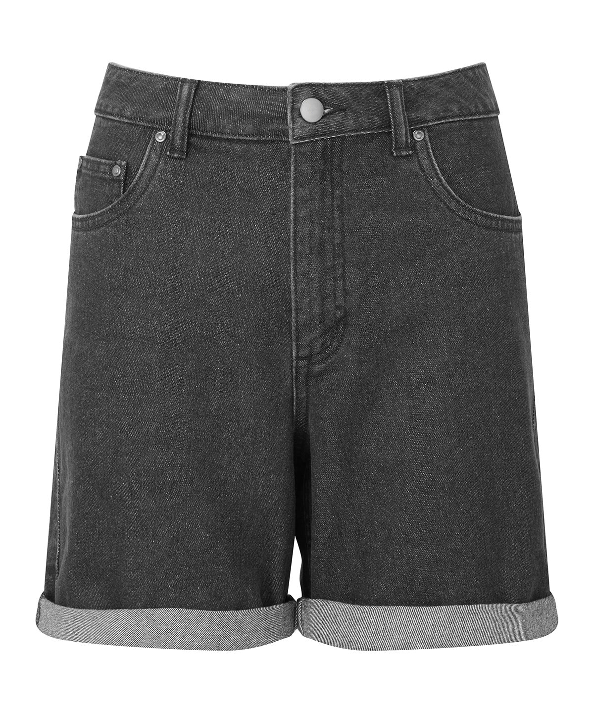 Shorts - Klassiska Damjeansshorts Black Denim