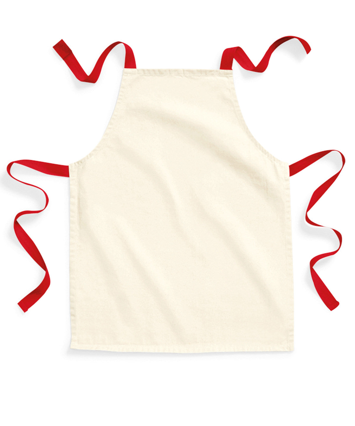 Aprons - Fairtrade-certifierat Förkläde med Säkerhetsstängning Natural Classic Red One size