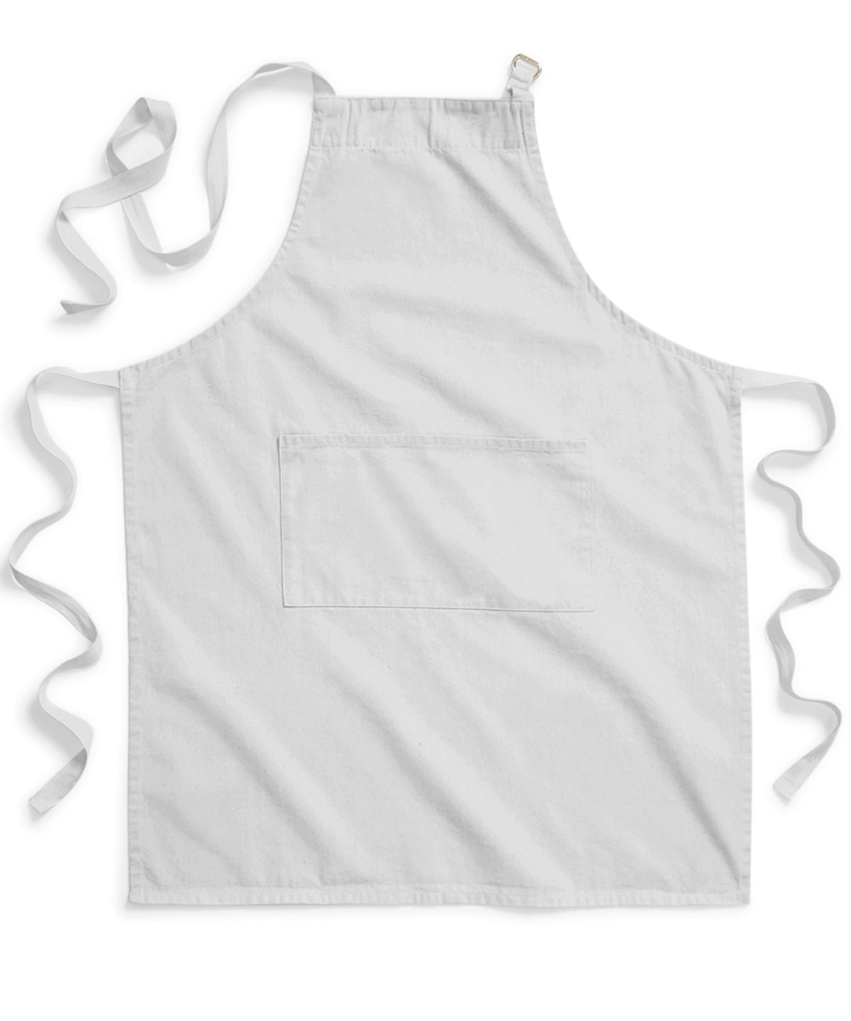 Aprons - Fairtrade-certifierat Förkläde med Djup Ficka och Justerbar Nackknäppning Light Grey One size