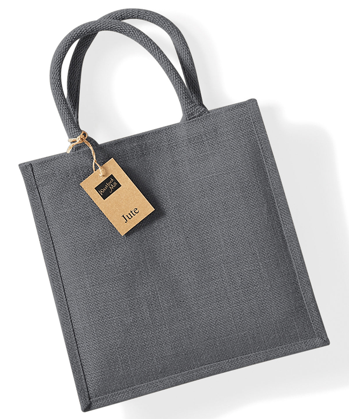 Bags - Hållbar Juteväska med Bomullshandtag Graphite Grey Graphite Grey One size