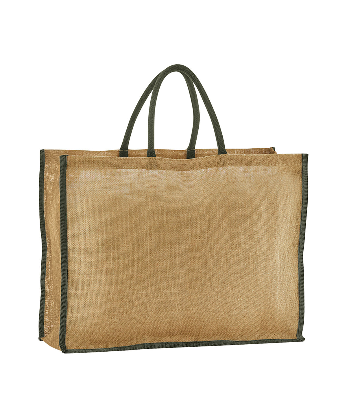 Bags - Marknadsväska i Naturlig Stärkt Jute Natural Olive Green One size