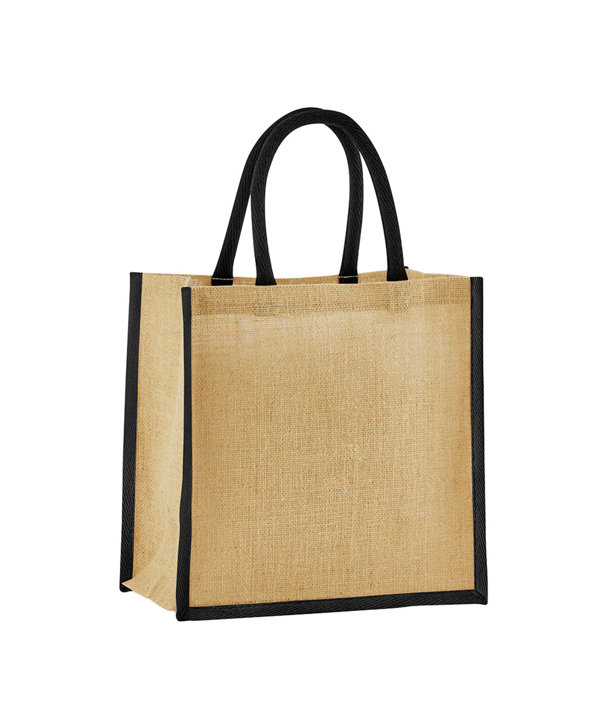 Bags - Naturlig Mini Presentpåse i Stärkt Jute Natural Black One size