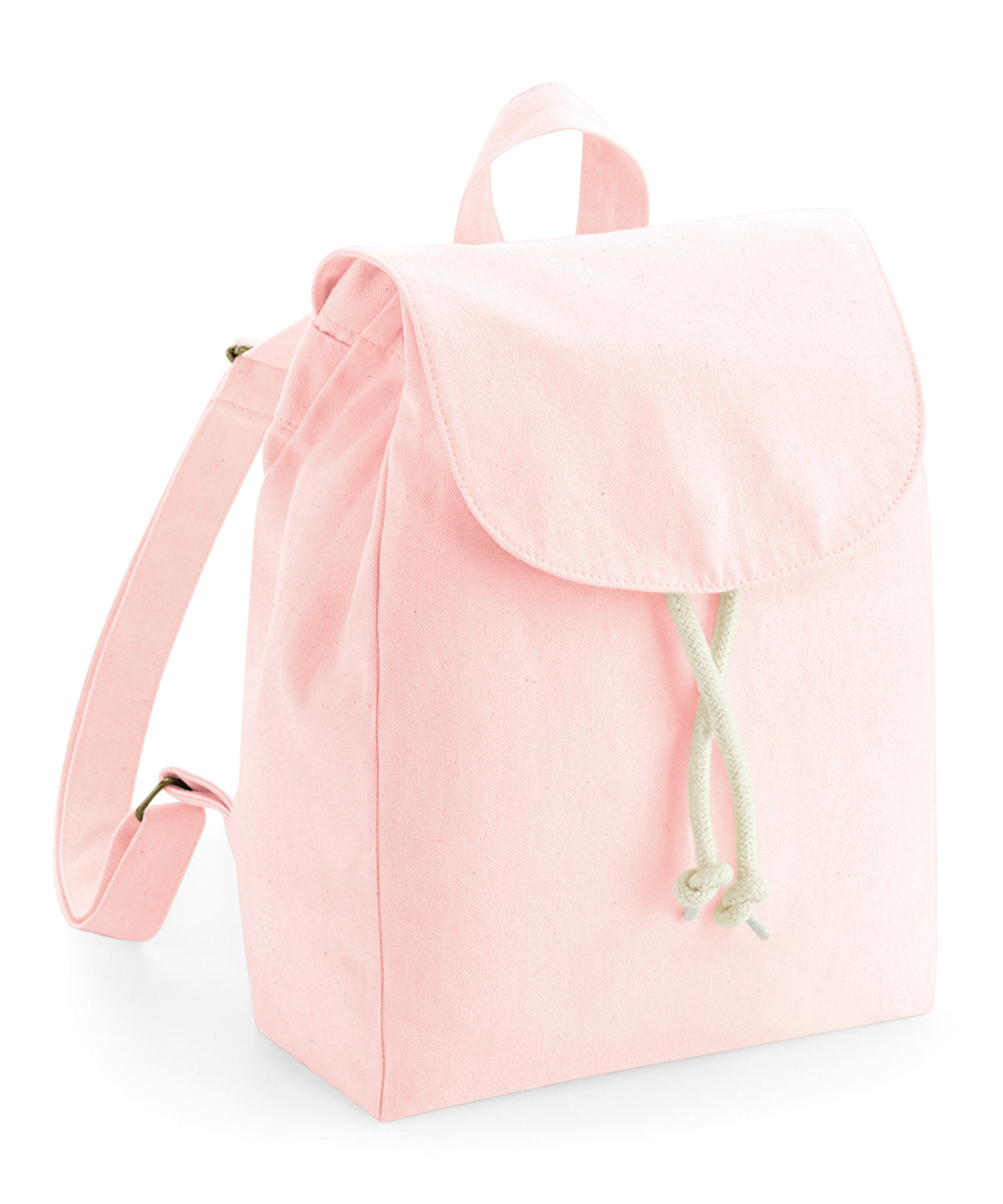 Bags - Kompakt och Hållbar Ryggsäck i Ekologisk Bomull Pastel Pink One size