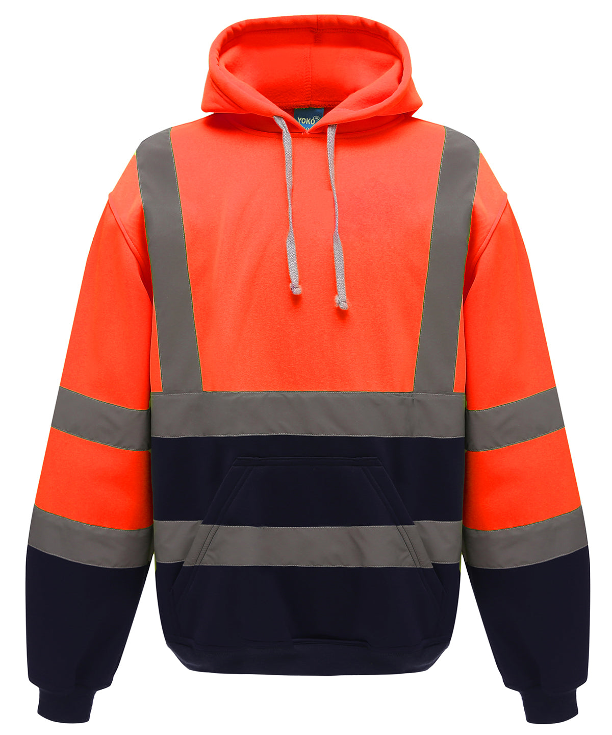 Hoodies - Bekväm och Stilren Pull-over Hoodie från Yoko Orange Navy