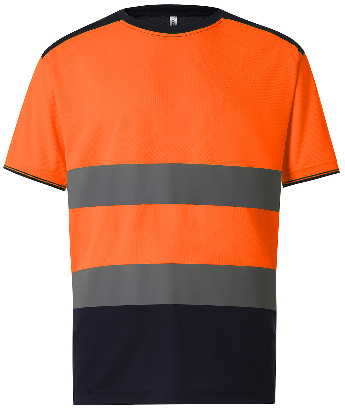 T-Shirts - Modern Hi-Vis T-shirt för Proffs Orange Navy