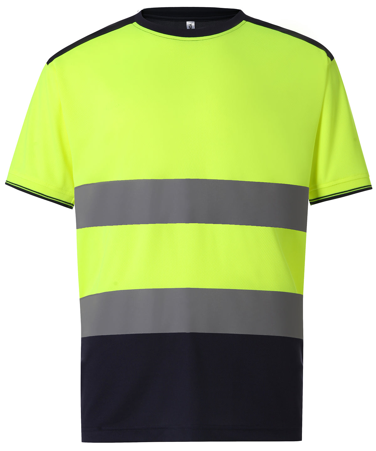 T-Shirts - Modern Hi-Vis T-shirt för Proffs Yellow Navy