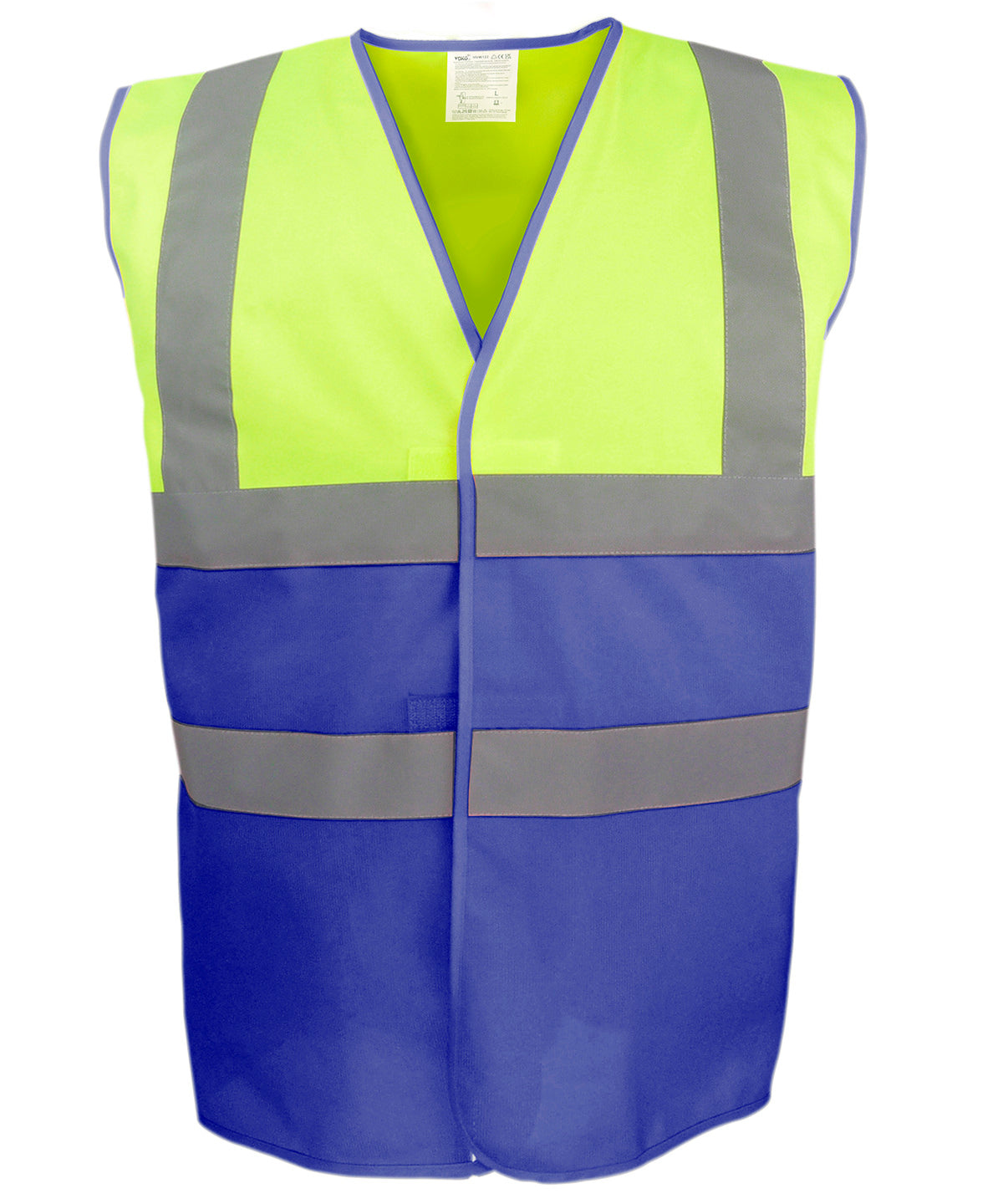 Safety Vests - Varselväst i återvunnet material Hivis Yellow Royal Blue