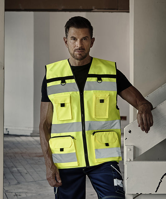 Safety Vests - Hi-Vis Arbetslinne för Säkerhet och Komfort