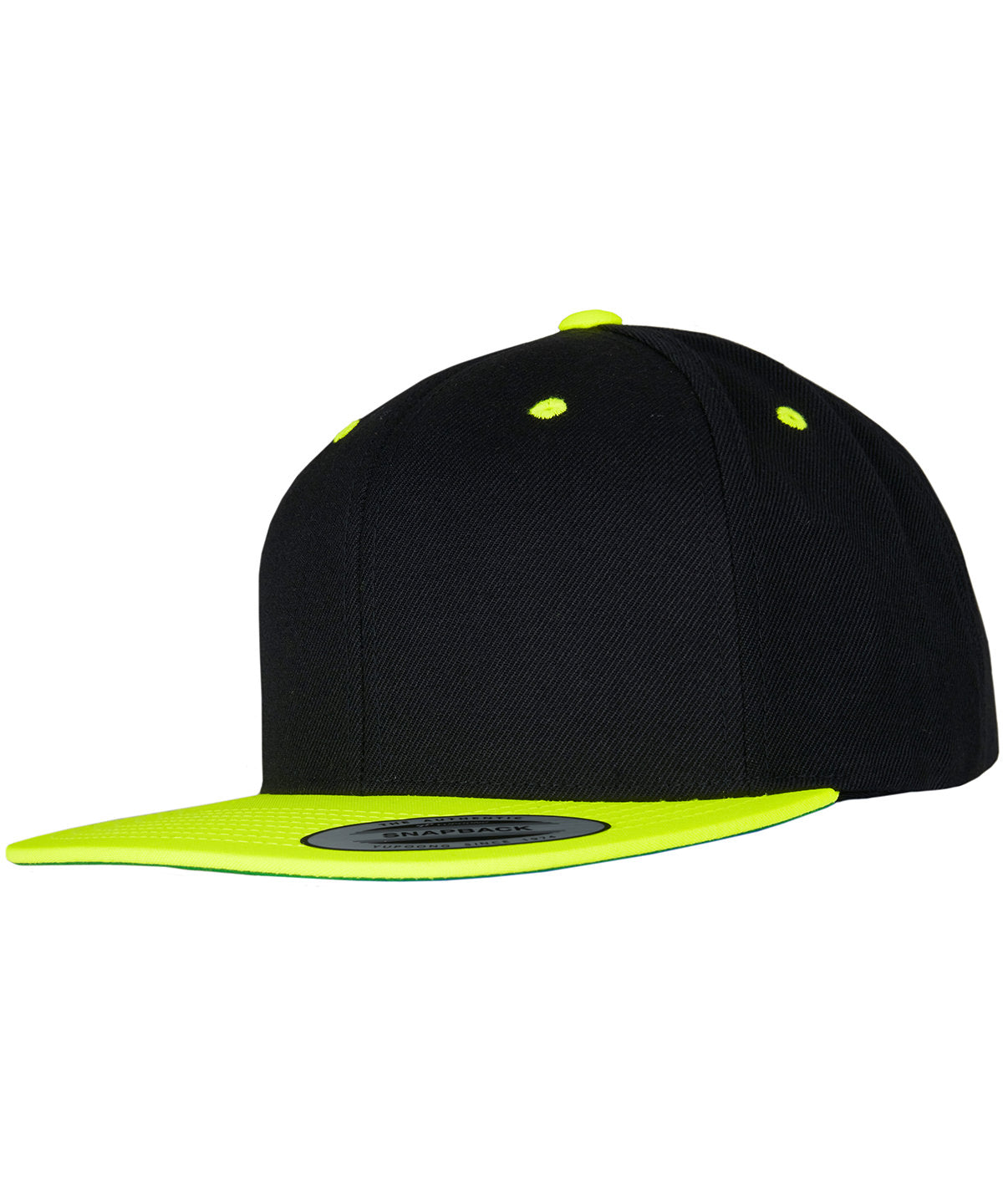 Caps - Snapback med unik designerstil Black Neon Yellow One size