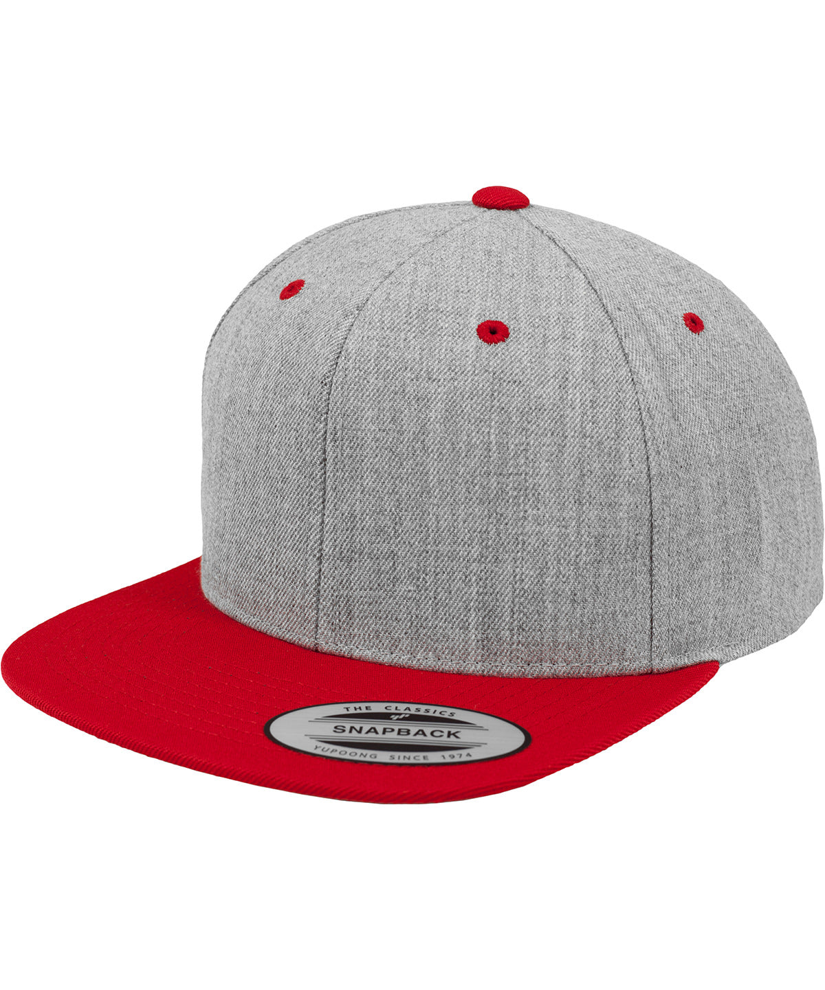 Caps - Snapback med unik designerstil Heather Red One size