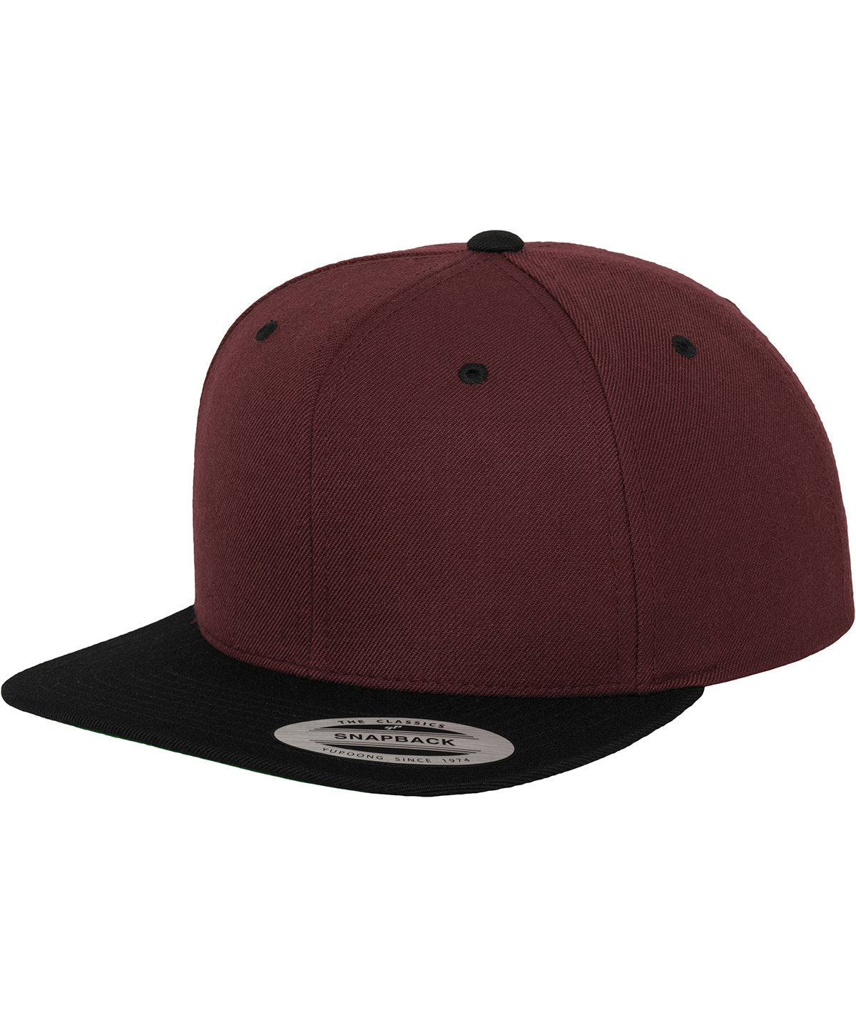 Caps - Snapback med unik designerstil Maroon Black One size