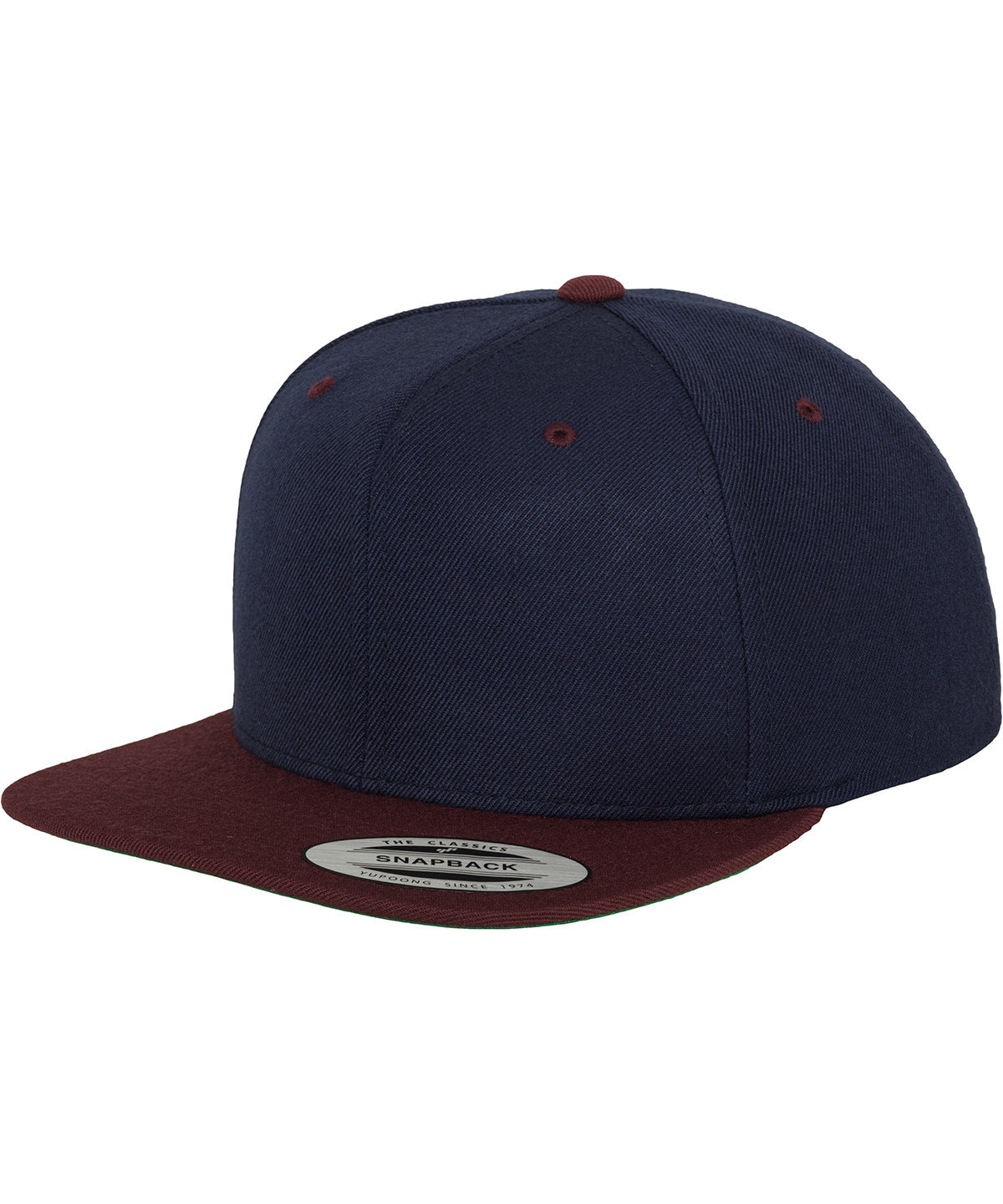 Caps - Snapback med unik designerstil Navy Maroon One size