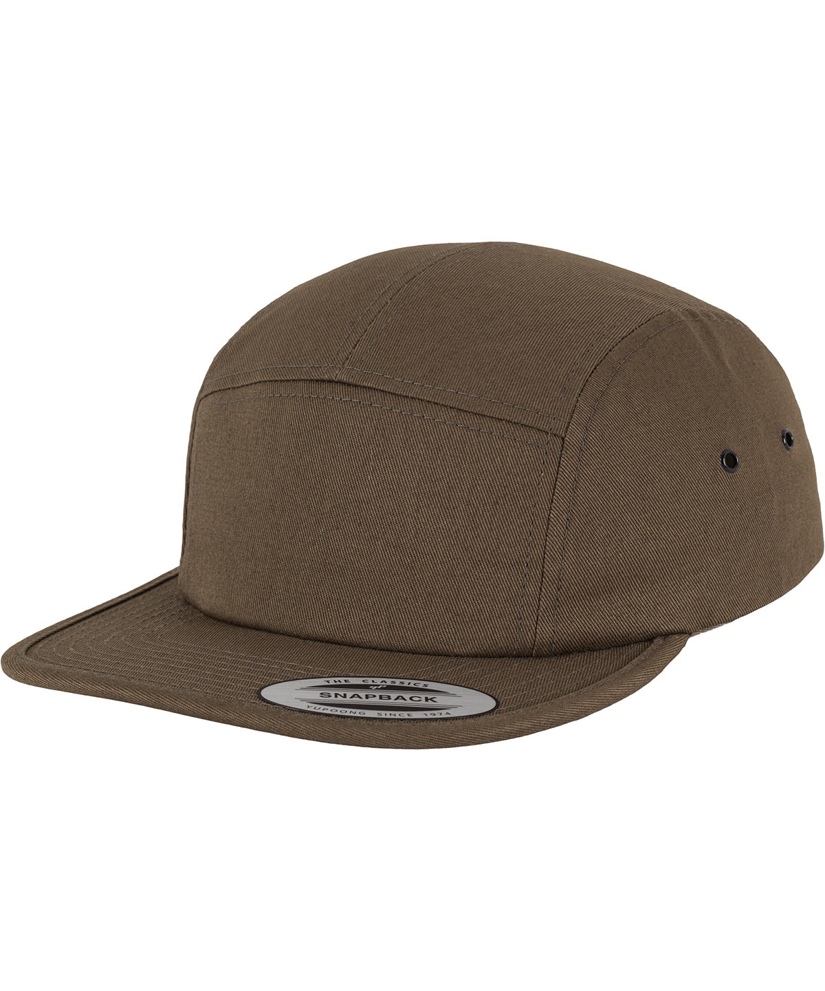 Caps - Klassisk 5-panel jockey keps Olive One size