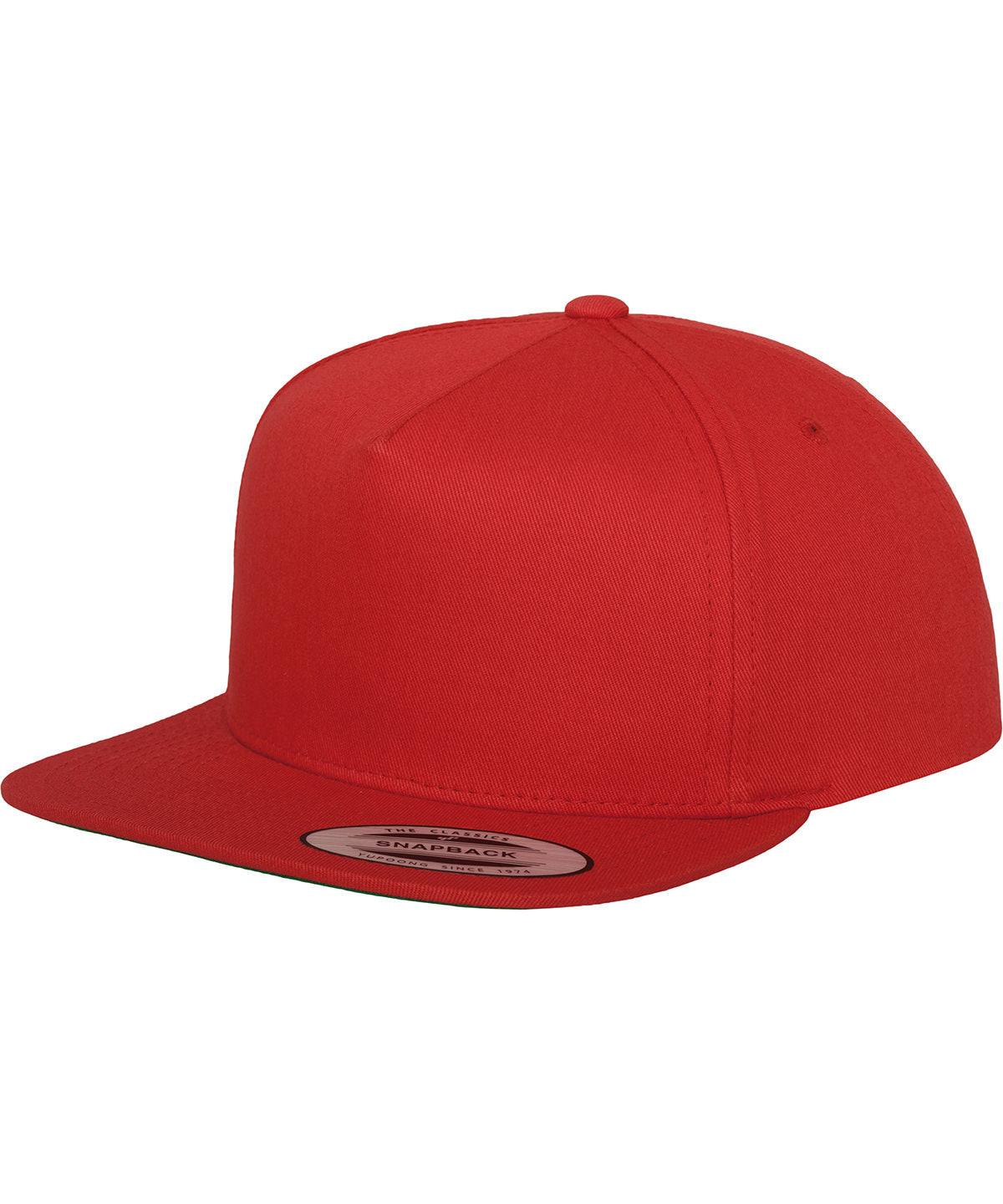 Caps - Klassisk 5-panel snapback från Yupoong Red One size