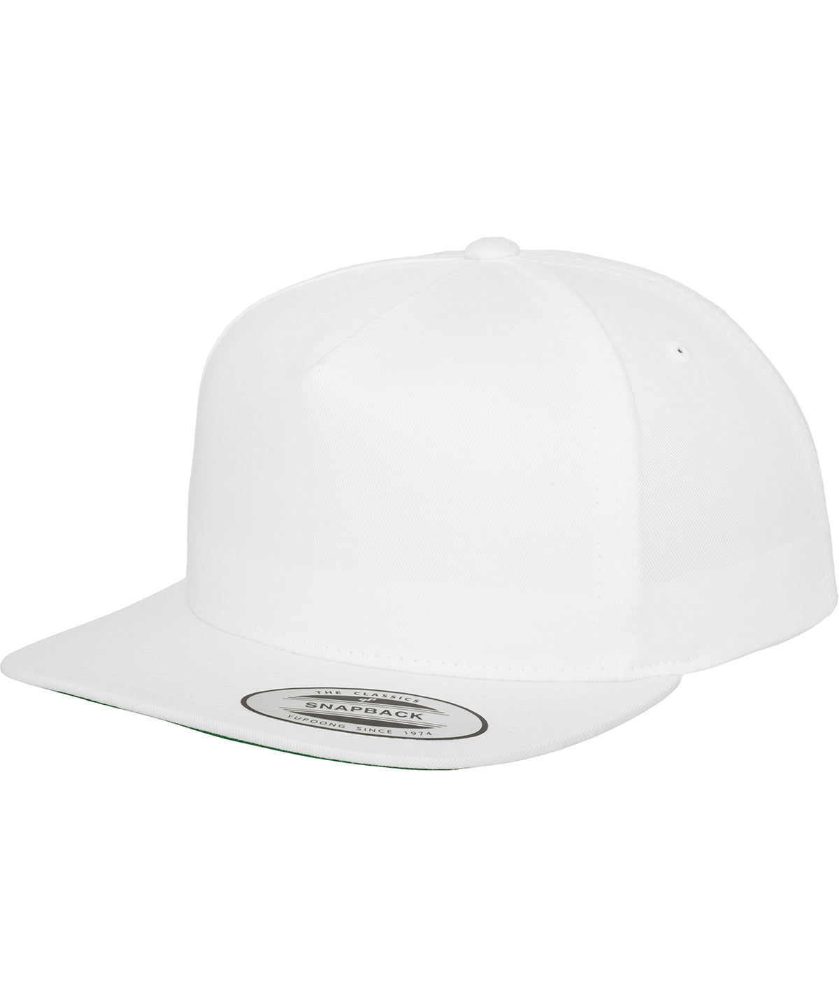 Caps - Klassisk 5-panel snapback från Yupoong White One size