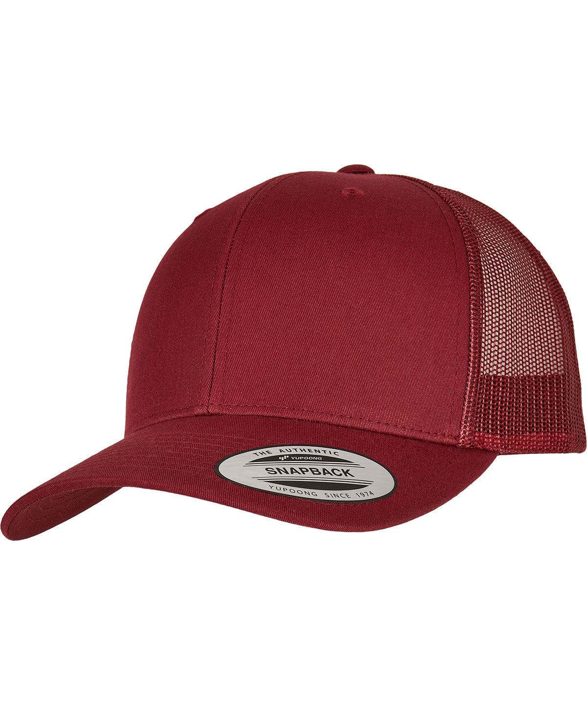 Caps - Retro trucker keps Cranberry One size