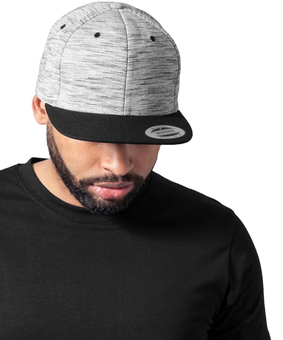 Caps - Ränder Melange Crown Snapback