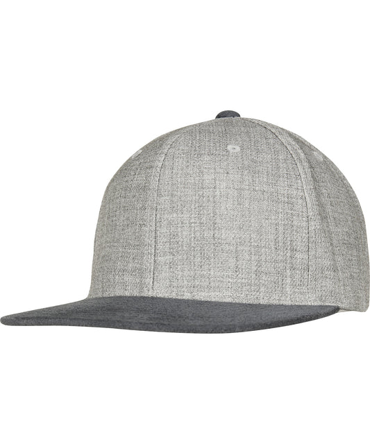 Caps - Retro Snapback i Melange Velour