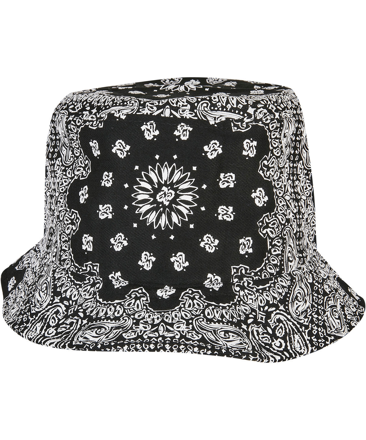 Hats - Unik Bandana-mönstrad Bucket Hat Black One size