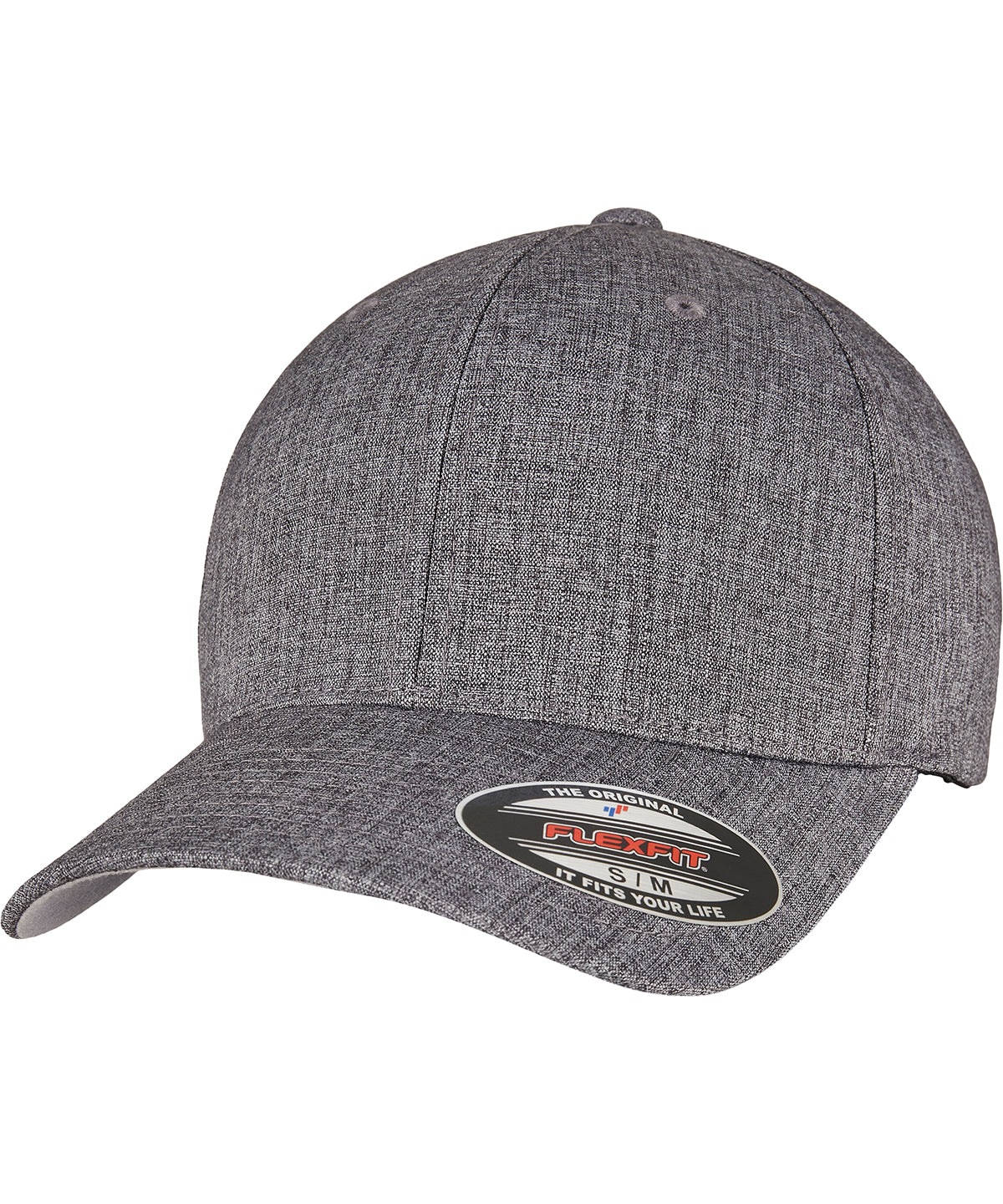 Caps - Flexfit Heatherlight Keps Melange Dark Grey