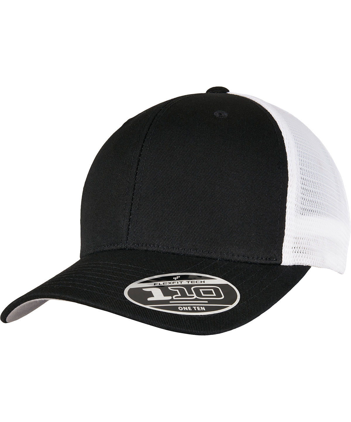 Caps - Tvåfärgad mesh truckerkeps Black White One size